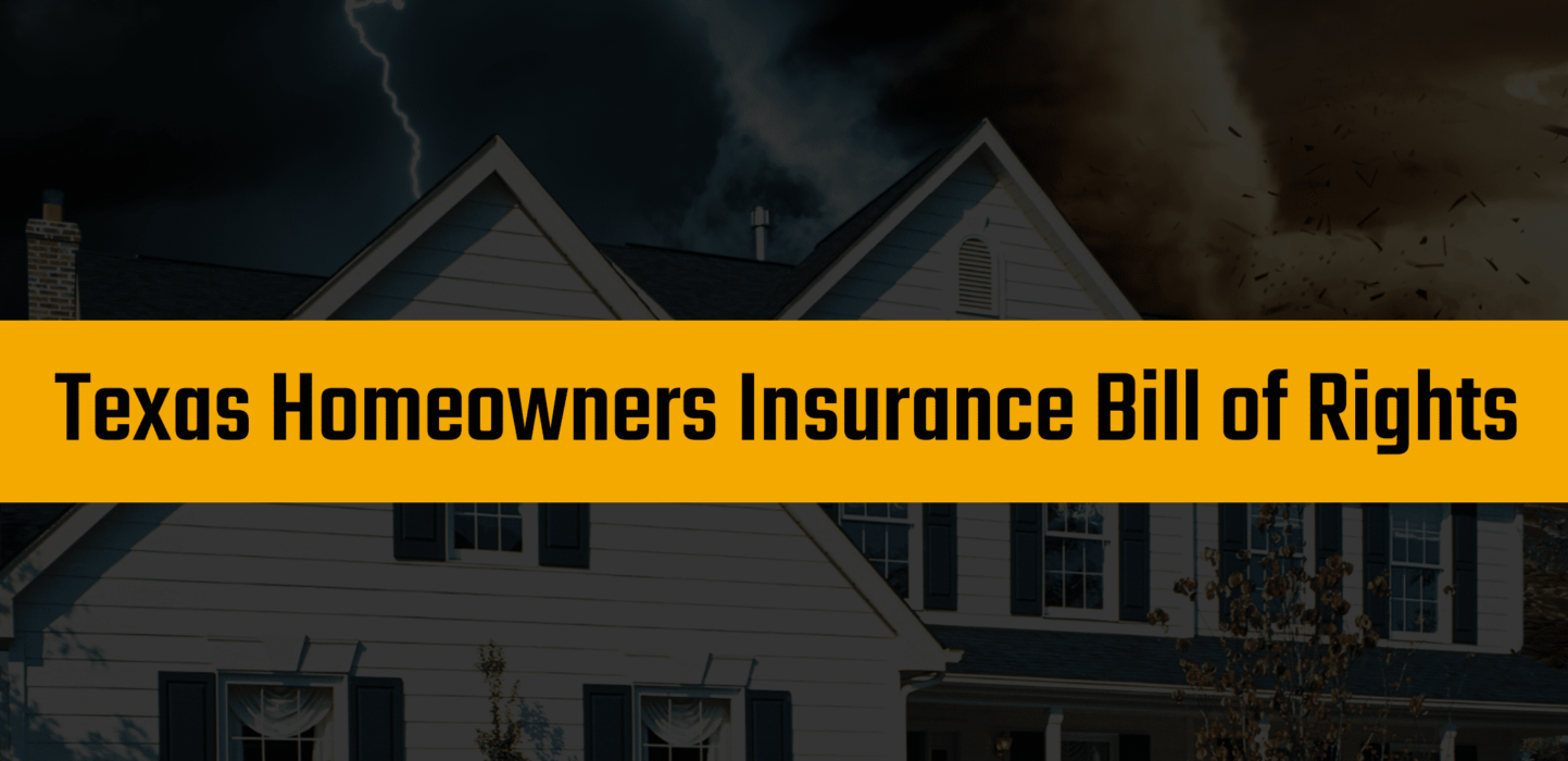 Texas Homeowners Insurance Bill of Rights